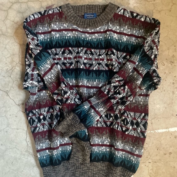 Vintage preppy dad sweater large - Picture 2 of 2